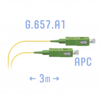 Оптический патч-корд SNR-PC-SC/APC-A-3m (0,9)