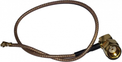 Пигтейл UFL/RP-SMA Male Right Angle, 200 мм