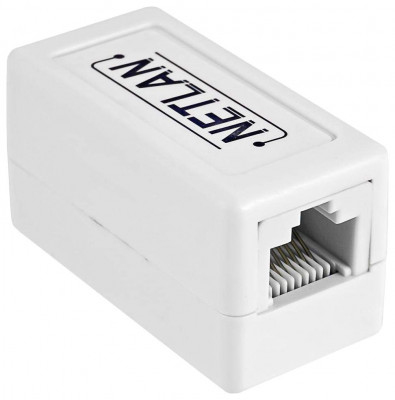 Соединитель RJ45-RJ45 белый, 10 шт