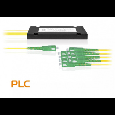 Делитель оптический планарный SNR-PLC-1x8, корпус, разъемы SC/APC