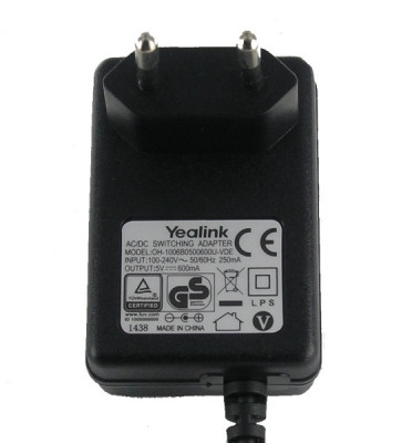 Блок питания Yealink 5VDC, 600mA
