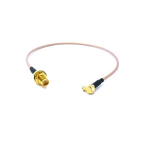 Пигтейл MMCX Right Angle/RP-SMA Female, 250 мм