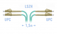 Оптический патч-корд SNR-PC-LC/UPC-MM-DPX-1.5m